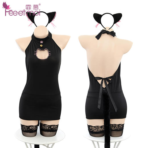 【情趣内衣】霏慕调皮可爱兔女猫女猫咪套装6916 商品图4