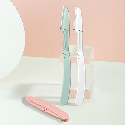 【捡漏修眉利器3件套/.9.9包邮！】水宝莲安全型折叠修眉刀，轻巧便携，刮眉刀片防刮伤神器。男女士通用，美容院同款，打造完美眉型！ 商品图3