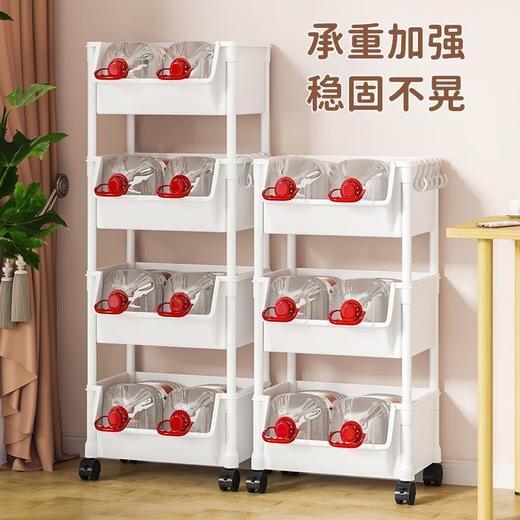 【收纳好帮手！可移动书架置物架！】多层可移动书架置物架！多层置物！玩具收纳带轮小推！落地式简易书柜！简约不简单的简易书柜！-BHXPXH25 商品图1