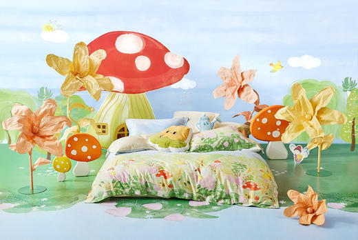 罗莱 艺术 金龟子的奇幻森林 四件套 商品图0