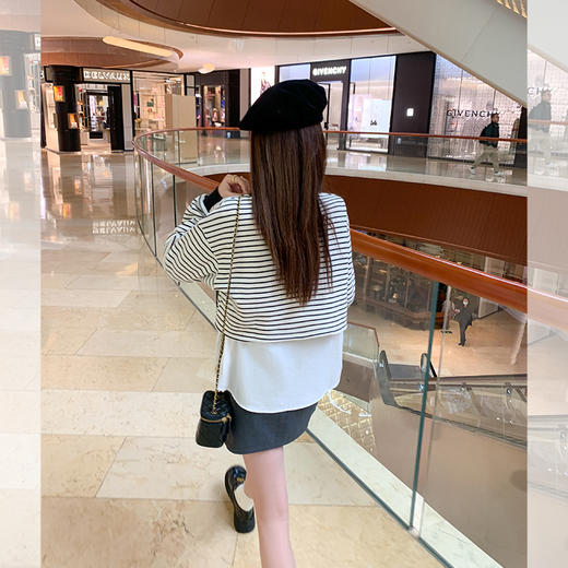 <曾小咸推荐>现货秒杀 ！微信超特价！条纹上衣+无袖衬衫2件套 日常169.99 立减80 秒杀89.99！！ 商品图4