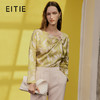 EITIE爱特爱春季新款修身显瘦百搭印花小上衣7313008 商品缩略图0