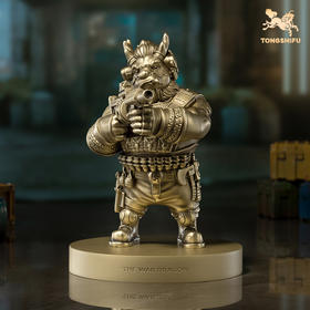 铜师傅 铜摆件《战斗龙》龙年吉祥物家居桌面客厅玄关装饰品摆件