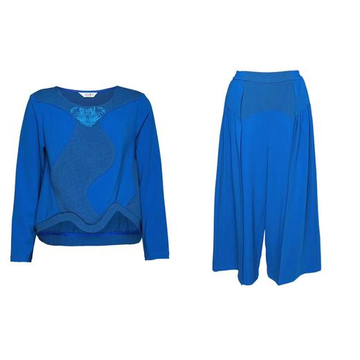 龙跃云津绣花上衣+独步前川阔腿裤 |现货加急发 商品图10