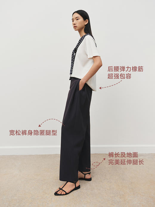 轻松裤 侧缝褶裥设计香蕉裤FB5017244 商品图3