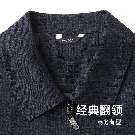 【新款DWP】大依优型大码翻领夹克外套加肥加大肥佬休闲商务上衣男士胖子 商品图2