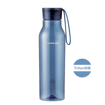 乐扣乐扣（LOCK&LOCK）夏季运动水杯简约塑料杯户外便携水壶男女学生杯子蓝色750ML 商品图1