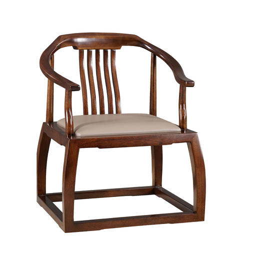 新红鹰韵系列金丝黄檀木叫泰国橡胶木茶椅 商品图0