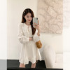<曾小咸推荐> 【港岛少女】白色领口系带连衣短裙 商品缩略图3