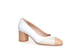 豪麟名鞋奥莱进口迪嘉女鞋皮鞋羊皮革ES1226P杏色  原价2960元