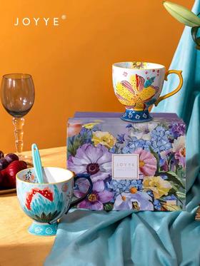 卓艺JOYYE早餐杯花朝月夕