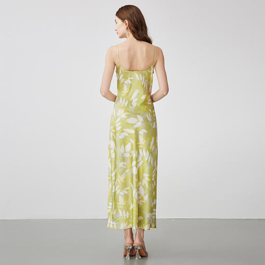 EITIE爱特爱春季新款时尚显瘦高腰舒适印花连衣裙7307038 商品图4