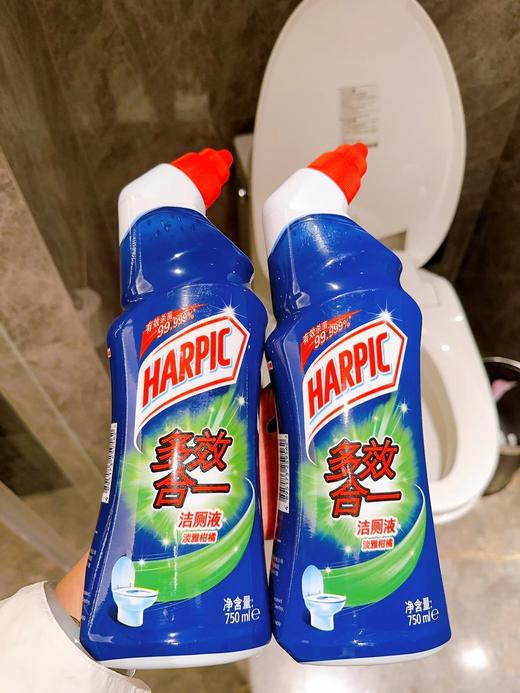 滴露兄弟品牌！全球洁厕产品销量No.1【英国进口亮湃HARPIC洁厕液750ml/管道疏通啫喱500ml】除菌率99%，强效浓缩配方，不伤管道，使用安全，操作简单！ 商品图3