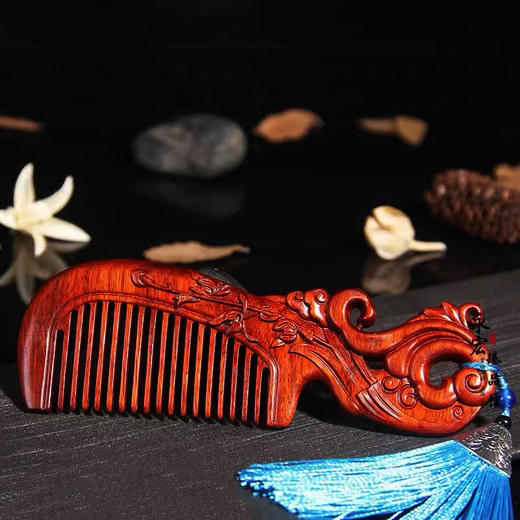 紫檀手柄梳°云海幽兰 商品图0