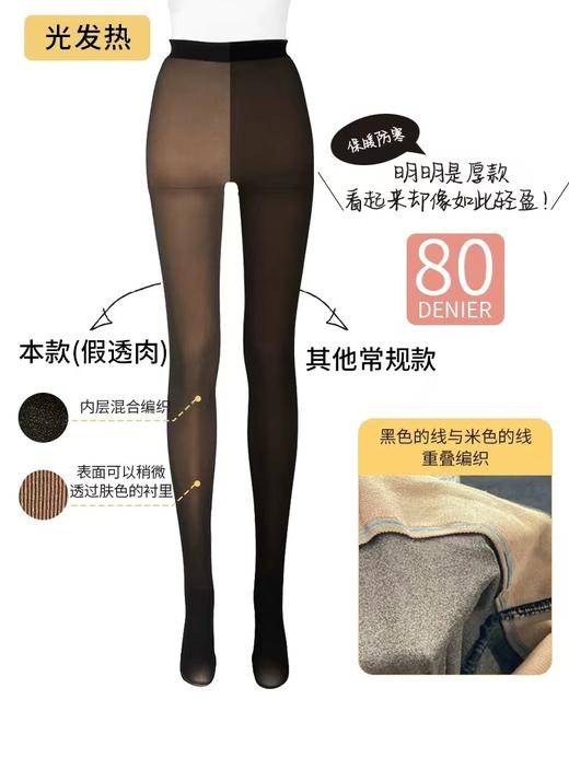 80D假透肉连裤袜FP1008 商品图1