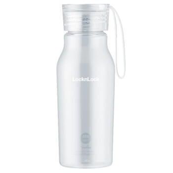 乐扣乐扣（LOCK&LOCK）夏季运动水杯简约塑料杯户外便携水壶男女学生杯子白色350ML 商品图2
