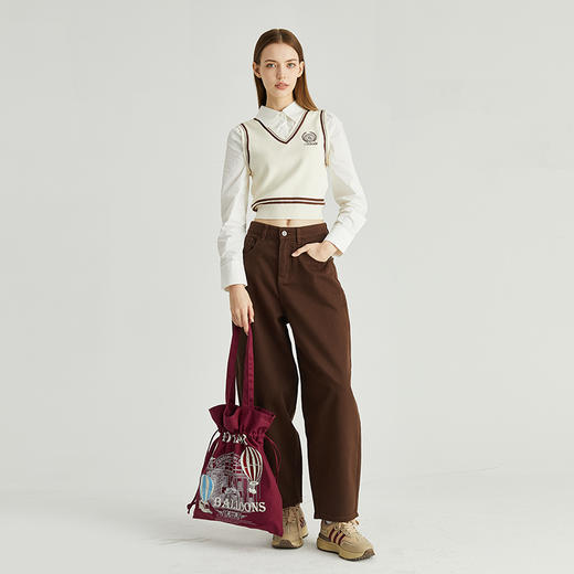 大英博物馆欧洲文化艺术系列 热气球轻便休闲抽绳单肩包 商品图3