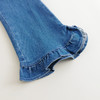 【马克珍妮 芦芙】女童波浪木耳花边微喇牛仔裤春款裤子240132 商品缩略图3