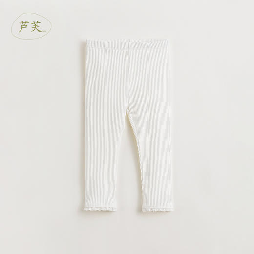 【马克珍妮 芦芙】女童蕾丝花边针织弹力打底裤240186 商品图1