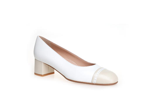 豪麟名鞋奥莱进口迪嘉女鞋皮鞋羊皮革ES1223P杏色  原价2960元 商品图0