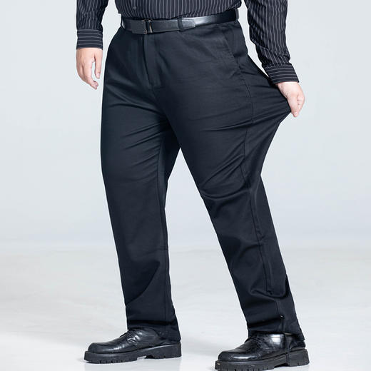 【Q】【莫代尔】【新款DSZ】大依优型大码商务休闲裤直筒长裤男舒适休闲商务简约百搭加肥加大男装 商品图1