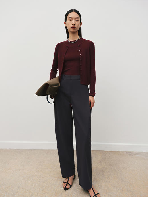 轻松裤 侧缝褶裥设计香蕉裤FB5017244 商品图4