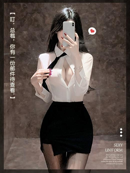 【情趣内衣】霏慕 风情诱惑秘书套装大码6967 商品图4