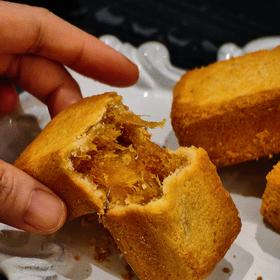 [屁侠推荐]饱记真诚的大师凤梨酥 台湾风味 真实果肉入馅 酸甜拉丝 50g*6枚