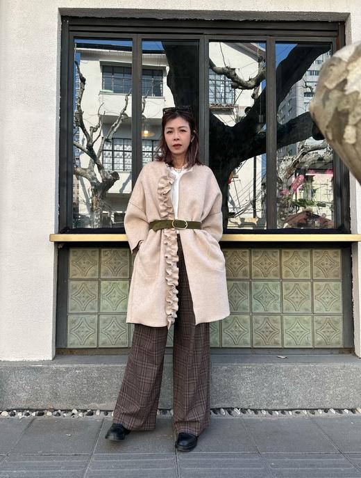 TYNVIE 经典阔腿裤-格纹 商品图3