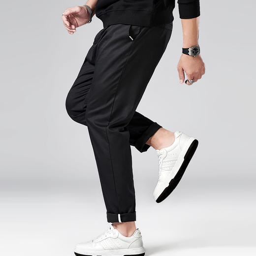 【Q】【新款DMH】大依优型大码松紧腰休闲商务运动裤卫裤休闲裤加肥加大运动300斤长裤胖子裤子 商品图1