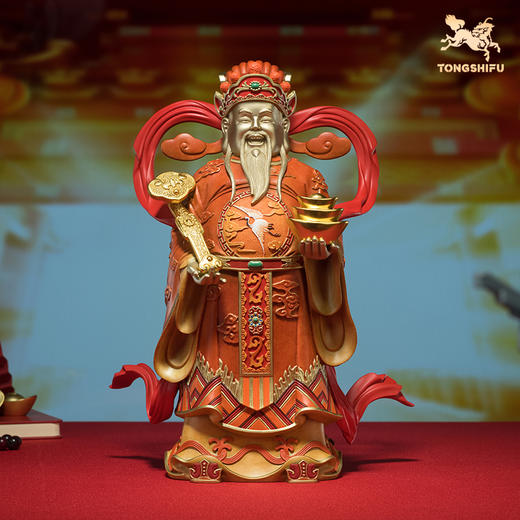 铜师傅 铜摆件《财神》铜工艺品家用桌面客厅家居装饰品摆件 商品图0