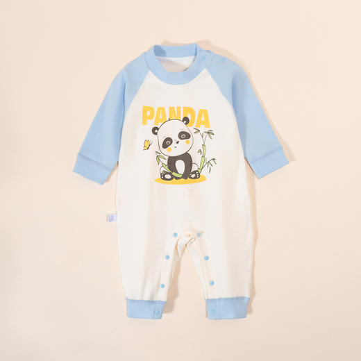贝贝怡童装新生婴儿衣服连体衣春秋男女宝宝哈衣爬服2024新款春装ZB1DL006 商品图2