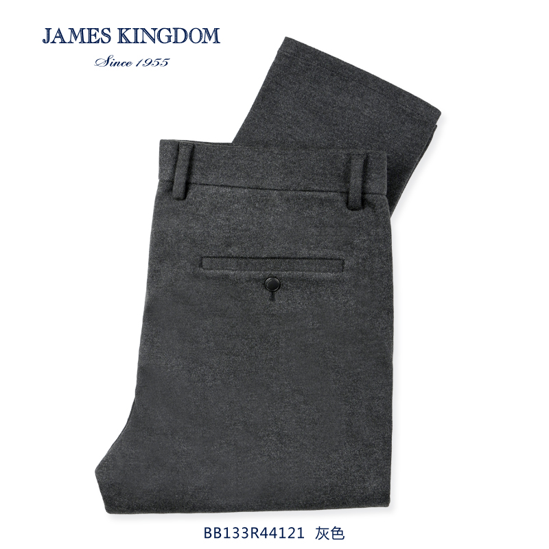 【专柜加厚裤子】保暖磨毛加厚占姆士休闲裤男裤冬季商务中腰男弹力直筒休闲西裤
