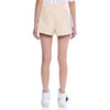 GCDS 女士字母徽标刺绣棉质休闲短裤 米色 A1CW3102JC415 商品缩略图1