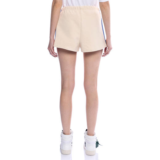 GCDS 女士字母徽标刺绣棉质休闲短裤 米色 A1CW3102JC415 商品图1