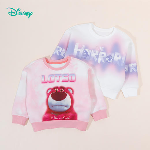 【商城同款】2024年新款春季女童套头卫衣粉粉草莓熊印花上衣中大童打底衫231DS0926 商品图1