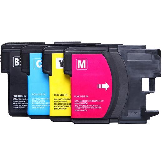 绘威LC990墨盒 适用兄弟MFC-250/290C 490/790/795CW 5490/5890CN DCP-145/165/185/385C打印机墨盒 四色套装 商品图6