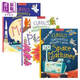 预售 【中商原版】 好奇的答案3册 英文科普绘本 Curious Questions & Answers about 太空船The Space Machines 植物Plants 月亮Moon