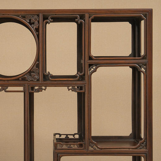 清 红木博古架（一对） 商品图1