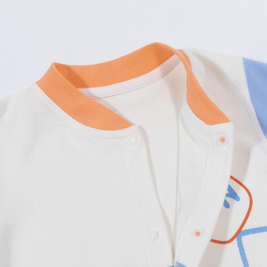 贝贝怡童装纯棉连体衣新生婴儿衣服2024新款春秋男女宝宝哈衣爬服ZB1DL005 商品图4