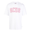 GCDS 男士字母徽标印花棉质圆领短袖T恤 白色 ACC94U020028 BIANCO 商品缩略图0