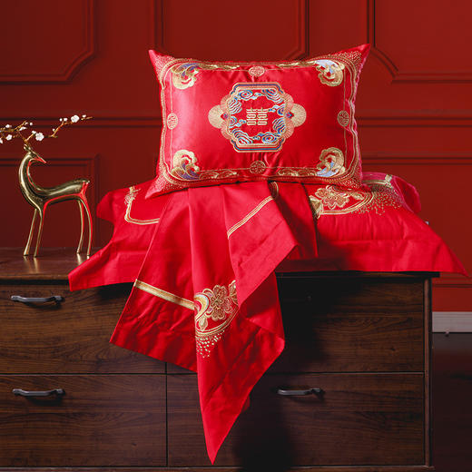 多喜爱 喜玫瑰婚庆床上用品六件套 心动cs 商品图4