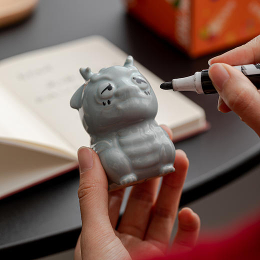 龙年开运-画龙点睛，汝窑小摆件，茶宠/ 四季兴隆-围龙煮茶茶器套组【2月8-13日停运】【G】 商品图5