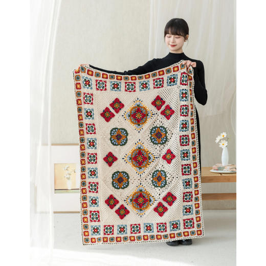 苏苏姐家鸿运羊毛毯手工编织自制手工diy钩针毯子材料包毛线团 商品图3