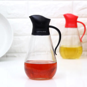 乐扣乐扣(LOCK&LOCK)大容量玻璃油壶油瓶醋酒酱油调味壶550ml黑色 商品图6