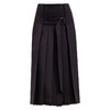 西嘉C+IMPRESS/西嘉精纺羊毛压褶黑色半身裙女春季新款设计感腰带短裙BQ2401009 商品缩略图4