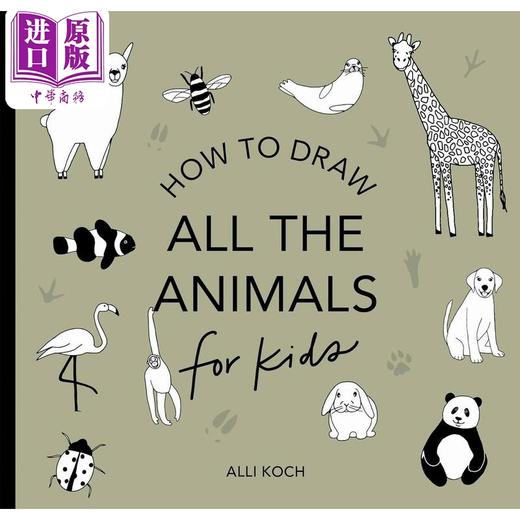 【中商原版】儿童的迷你绘画课程 一切动物 Alli Koch All The Animals 英文原版进口 儿童艺术与创意绘本图画书 初学者绘画书 商品图0