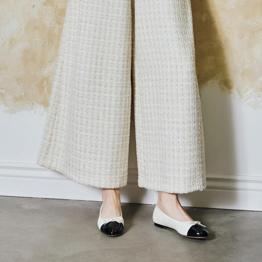 Julia Heuer 优雅时髦拼色平底芭蕾鞋 商品图4