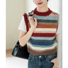 苏苏姐家复古条纹马甲手工DIY彩虹毛衣钩针羊毛毛线自制材料包 商品缩略图2