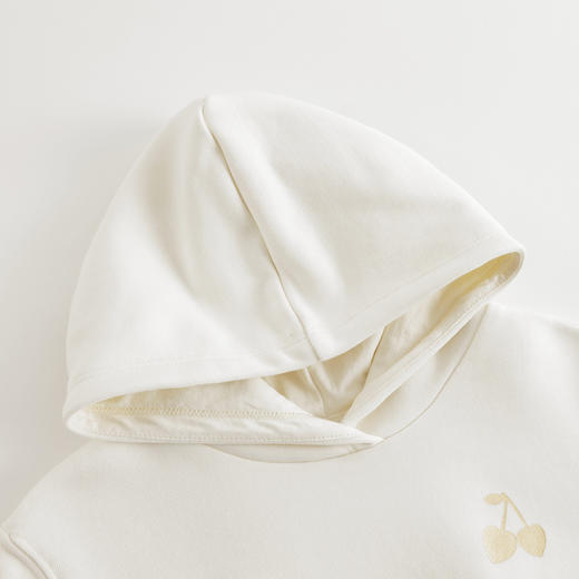 【马克珍妮 芦芙】女童超舒棉花苞型樱桃连帽卫衣春款外套240180 商品图4